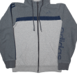 ADIDAS Mens Grey Hoodie Full Zip S Hot on Sale