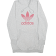 ADIDAS Womens Grey Hoodie UK 8 on Sale