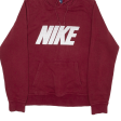 NIKE Mens Red Hoodie S Supply