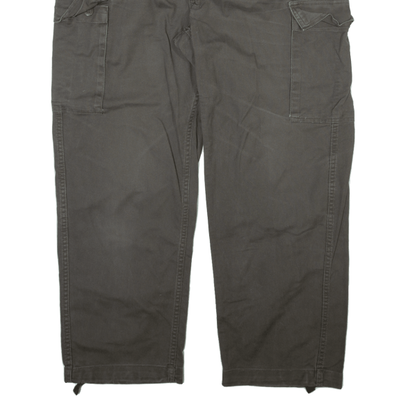 Cargo Mens Trousers Grey Relaxed Straight W36 L28 For Sale