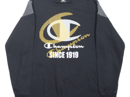 CHAMPION Mens Sweatshirt Black S Discount