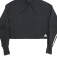 ADIDAS Cropped Womens Black Hoodie XS Sale