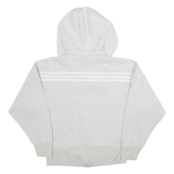 ADIDAS Womens Grey Hoodie Full Zip M Discount