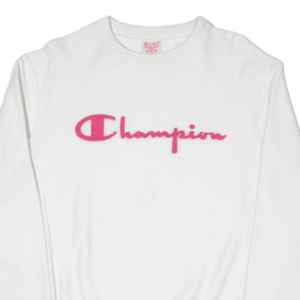 CHAMPION Womens Sweatshirt White M Sale