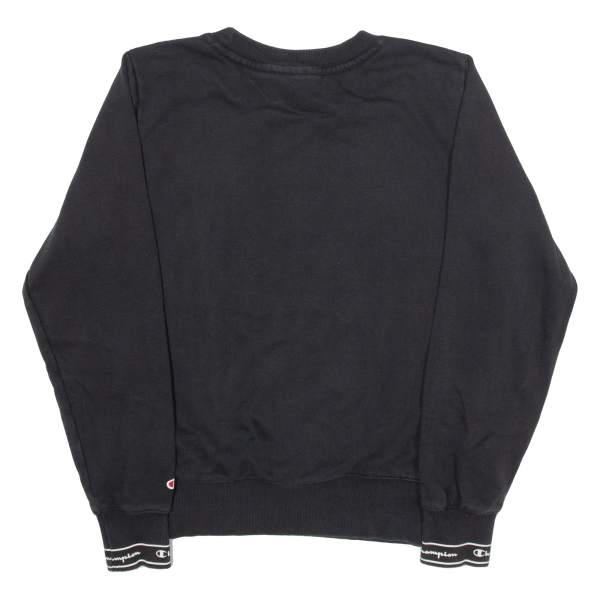 CHAMPION Womens Sweatshirt Black S Cheap