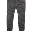 FSBN Camo Cargo Jogger Style Mens Trousers Grey Regular Tapered W28 L29 Sale