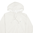 ADIDAS ORIGINALS Cropped Womens Cream Hoodie UK 6 Online now