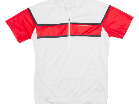 CROSSWAVE Cycling Shirt Mens Jersey White 1 4 Zip M Hot on Sale