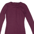 ZARA Womens Jumper Dress Maroon Long Sleeve Short S Online now