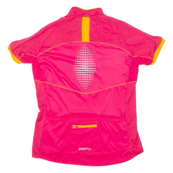 CRAFT Cycling Womens Jersey Pink 1 4 Zip XL For Cheap