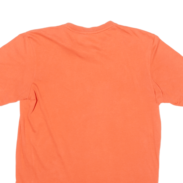 ADIDAS Mens T-Shirt Orange Crew Neck S Sale