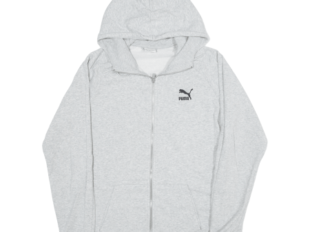 PUMA Mens Grey Hoodie Full Zip M Online