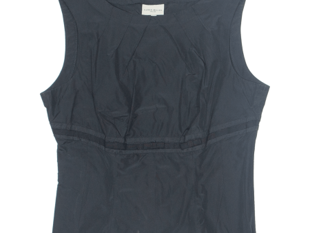 KAREN MILLEN Womens Vest Black Sleeveless UK 10 Cheap