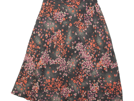 ACKERMANN Womens A-Line Skirt Black Midi 90s Floral M Online