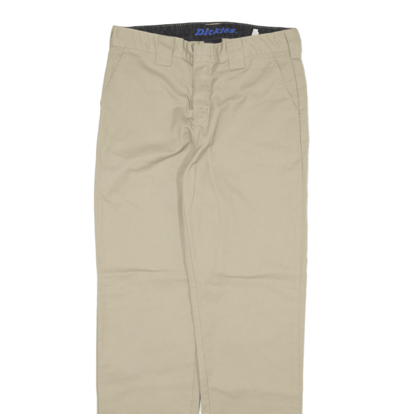 DICKIES Girls Trousers Beige Regular Straight W28 L30 Discount