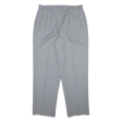 Womens Trousers Grey Relaxed Straight Viscose W32 L29 Online Sale