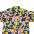 3K Side Vents Floral Womens Shirt Black 90s Spotted L Supply