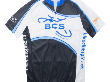 BCS Full Zip Cycling Shirt Mens Jersey Blue XL For Sale