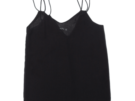 ZARA Womens Camisole Vest Black V-Neck Sleeveless XS Fashion