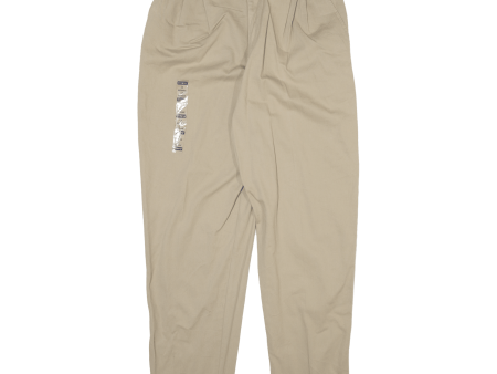 WHITE STAG Workwear Womens Trousers Cream Relaxed Tapered W30 L30 Cheap