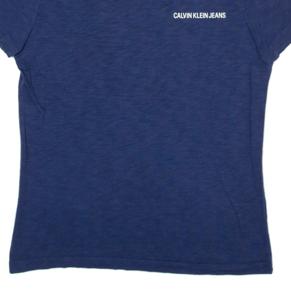 CALVIN KLEIN JEANS Mens T-Shirt Blue M For Sale