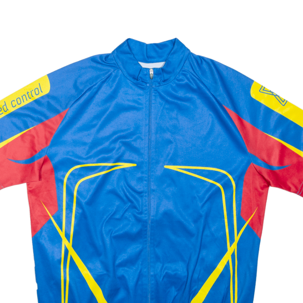 CRANE Full Zip Cycling Shirt Mens Jersey Blue 2XL For Cheap