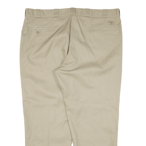 DICKIES 874 Workwear Mens Trousers Beige Regular Straight W46 L30 on Sale