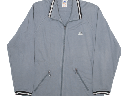 ADIDAS Womens Track Jacket Grey UK 16 Online