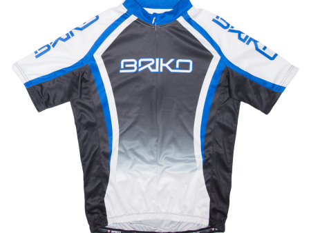 BRIKO 3 4 Zip Cycling Shirt Mens Jersey Blue M Online Sale