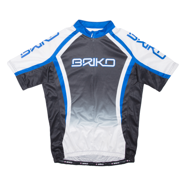 BRIKO 3 4 Zip Cycling Shirt Mens Jersey Blue M Online Sale