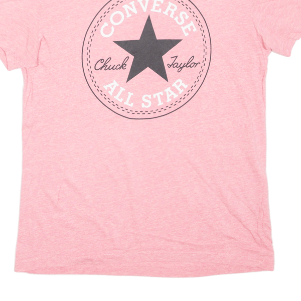 CONVERSE Womens T-Shirt Pink S For Cheap