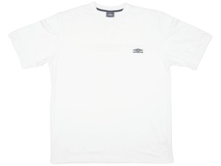 UMBRO Mens T-Shirt White V-Neck XL on Sale