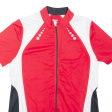 CRIVIT Full Zip Cycling Shirt Mens Jersey Red 1 4 Zip M Cheap