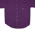 BUGLE BOY Mens Plain Shirt Purple XL Sale