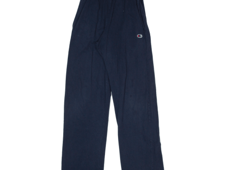 CHAMPION Womens Joggers Blue Straight S W24 L30 Cheap