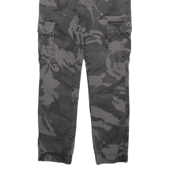 ARIZONA Camo Cargo Jogger Style Boys Trousers Grey Regular Tapered W28 L29 Cheap