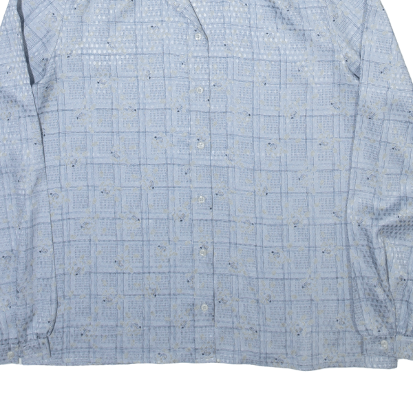 BASLER Womens Shirt Blue Check Long Sleeve M Online Sale