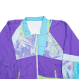 Womens Shell Jacket Purple 90s Floral 2XL For Cheap