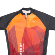 TEXNER Cycling Shirt Mens Jersey Orange High Neck M Supply