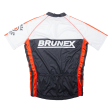 BRUNEX Cycling Shirt Mens Jersey White 1 4 Zip 2XL Sale