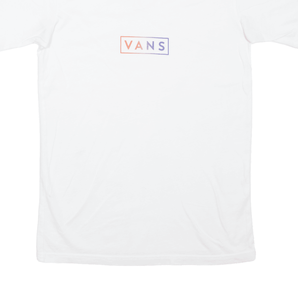 VANS Mens T-Shirt White XS Discount