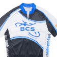 BCS Full Zip Cycling Shirt Mens Jersey Blue XL For Sale