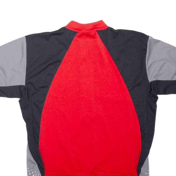 ATHLETIC WORKS Cycling Shirt Mens Jersey Red 1 2 Zip L Online Hot Sale