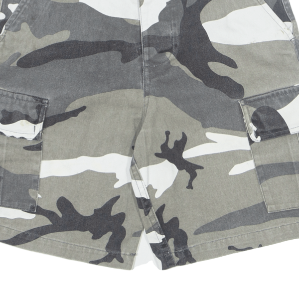 Boys Cargo Shorts Grey Camouflage M W24 Sale