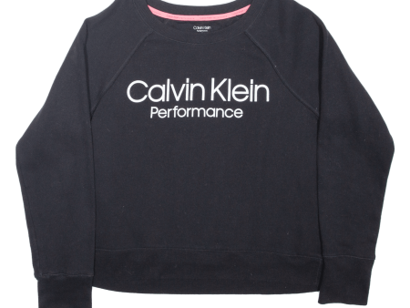 CALVIN KLEIN Mens Sweatshirt Black M on Sale