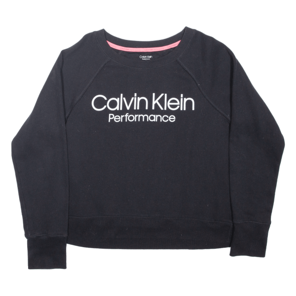 CALVIN KLEIN Mens Sweatshirt Black M on Sale