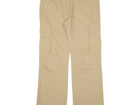 TIMBERLAND Cargo Womens Trousers Beige Relaxed Bootcut W34 L31 Supply