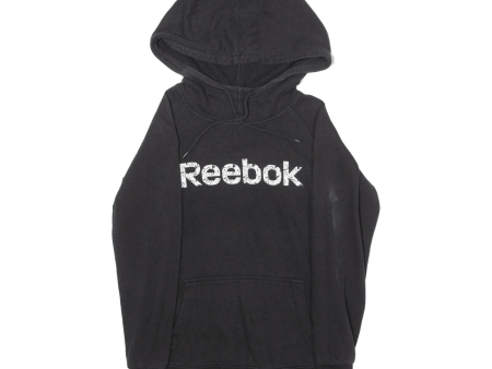 REEBOK Womens Black Hoodie S For Sale