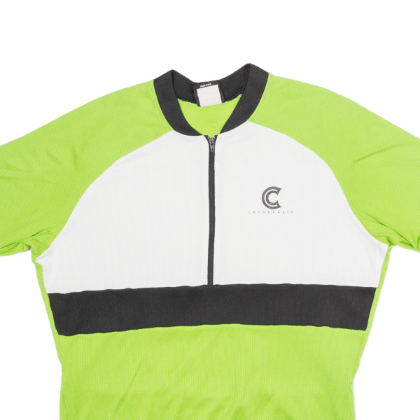 CANNONDALE Cycling Shirt Mens Jersey Green 1 2 Zip L Online Hot Sale