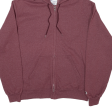 CHAMPION Mens Red Hoodie Full Zip M Online Sale